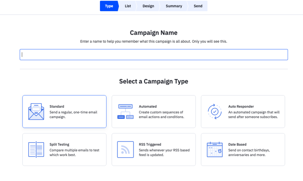ActiveCampaign email wizard
