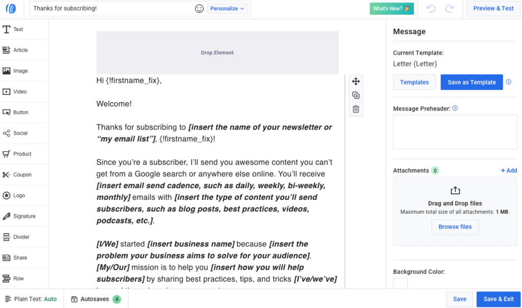Aweber email automation