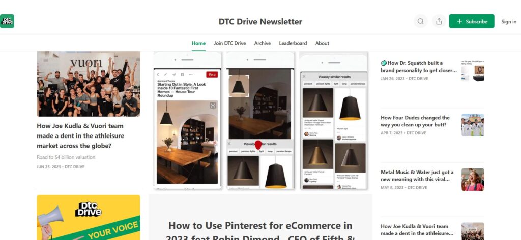DTC Newsletter DTC Drive